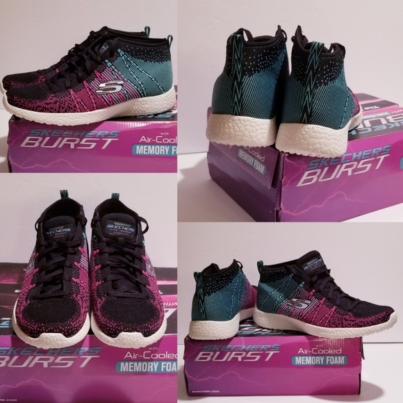 skechers burst memory foam air cooled